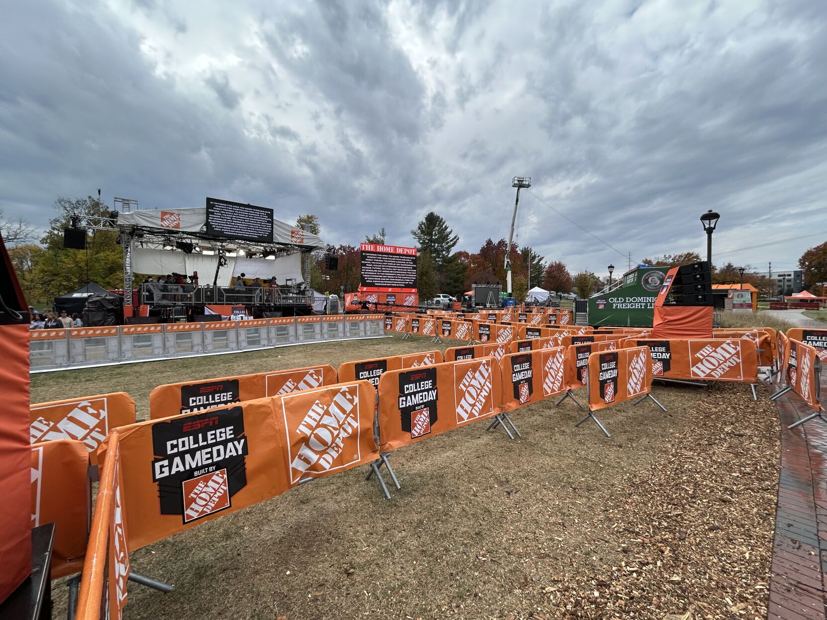 ESPN COLLEGE GAMEDAY PREP IN BLOOMINGTON